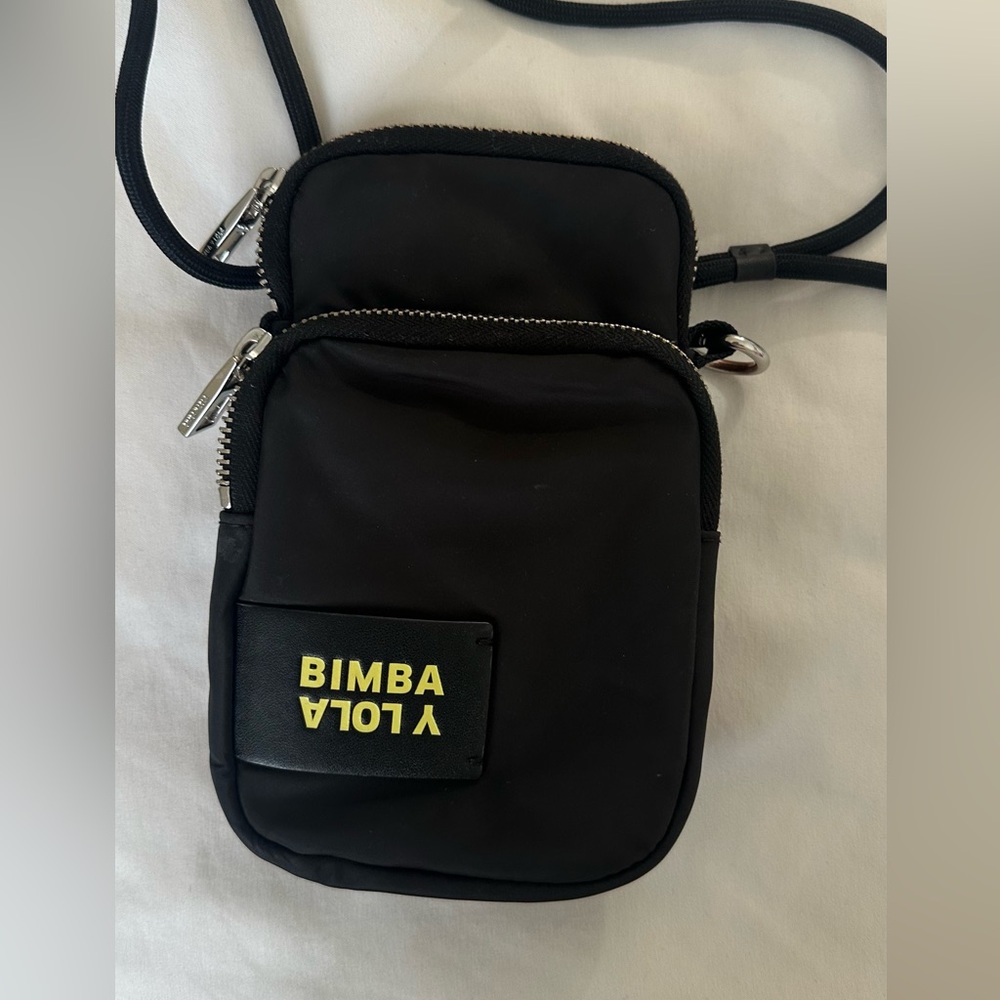 Bimba y Lola Nylon crossbody in black